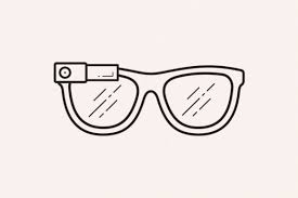 Modern Tech Glasses Outline Icon