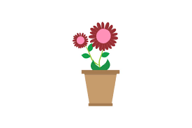 Flower Vase Garden Icon Graphic By
