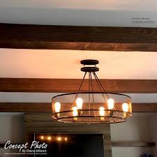 natural pine faux wood ceiling beam