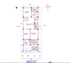 Bhk House Plan On A 21 X 60 West Face Plot