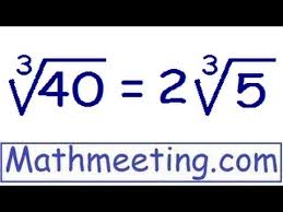 Simplifying Cube Roots Perfect Cubes