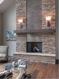 65 Best Stone Fireplace Design Ideas To