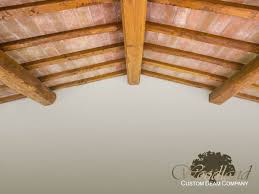 farmhouse décor style with wood faux beams