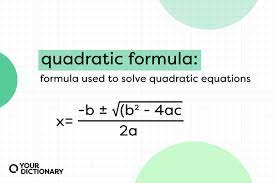 Examples Of Quadratic Equation