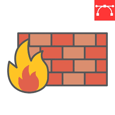 Firewall Flat Icon Security And Brick