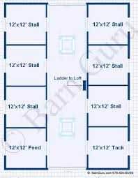Barn Plans 6 Stall Horse Barn Design