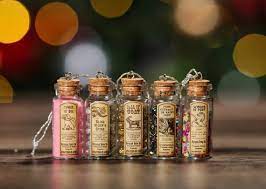 Mini Potion Bottle Ornaments Set Of 5