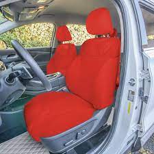 Fh Group Neoprene Custom Fit Seat Covers For 2019 2022 Hyundai Santa Fe 26 5 In X 17 In X 1 In Front Set Red