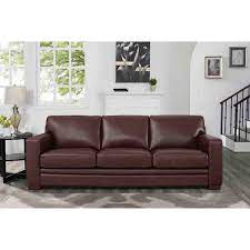 Removable Cushions Sofa In Raisin Brown