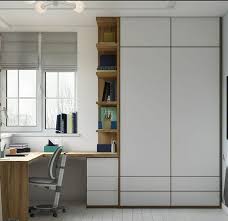 30 Wardrobe With Study Table Designs