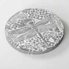 Round Cement Dragonfly Stepping Stone