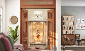 6 Stunning Simple Pooja Room Door Designs