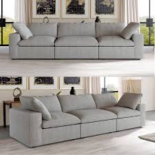 Living Room Sectional Sofa Gray