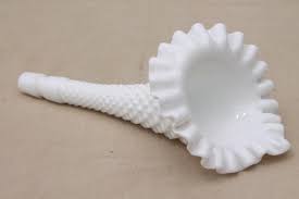 Vintage Fenton Hobnail Milk Glass