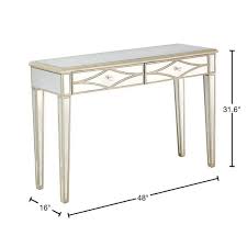 Camden Isle Huxley Console Table In Gold