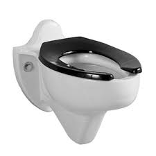 Black Open Front Toilet Seats Bemis