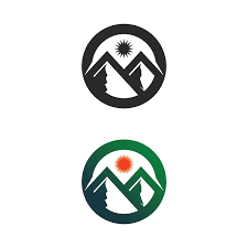 Mountain Icon Logo Template Vector