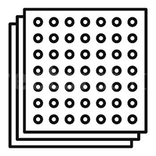 Soundproof Panel Icon Outline
