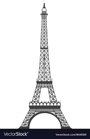 Eiffel Tower Isolated Icon Design