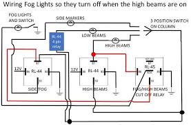 wiring fog lights to shut off when high