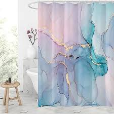 Gibelle Abstract Marble Shower Curtain