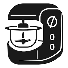 Metal Food Processor Vector Icon