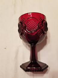 Avon Cape Cod Ruby Water Goblet Large