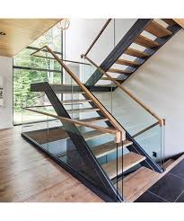 China Prefab Steel Wood Staircase