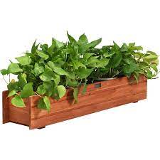 Rectangular Wooden Flower Planter Box