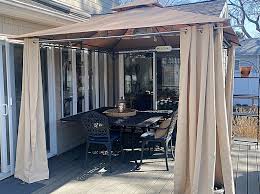 Easy Gazebo Curtain Solution