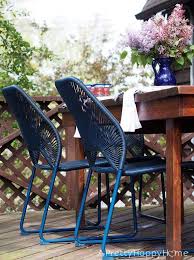Navy Blue Outdoor Dining Chairs A