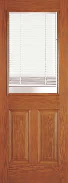 Brown Fiberglass Exterior Door Wood