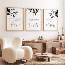 3pc Family Quotes Wall Art Family Print