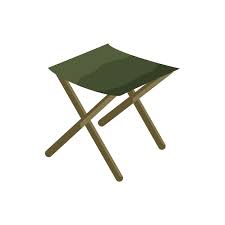 Folding Chair Icon In Cartoon Style