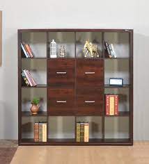 Buy Hera Book Shelf In Walnut Finish At
