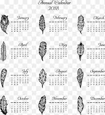 2018 Annual Calendar Calendar