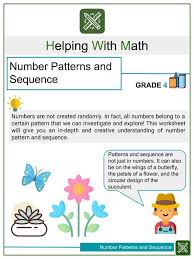 Sequence 4th Grade Math Worksheets