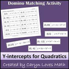 Y Intercept Of Quadratic Equation