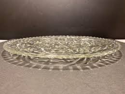 Round Crystal Glass Serving Platter