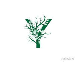 Dead Tree Logo Icon Canvas Prints