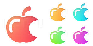 Apple Bite Icon Shiny Style Iconfu