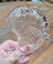 Fish Shaped Crystal Open Candy Dish