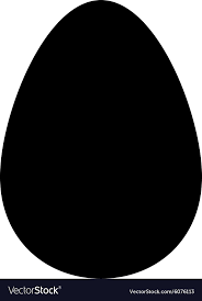 Egg Flat Black Color Icon Royalty Free