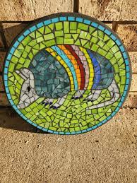 12 Rainbow Armadillo Mosaic Garden