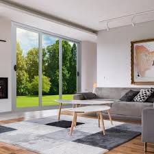 White Aluminum Glass Sliding Door