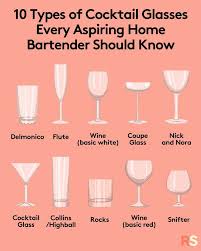 Cocktail Glasses Types Of Wine Glasses