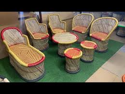 Bamboo Mudha Relax Chair Sofa Set