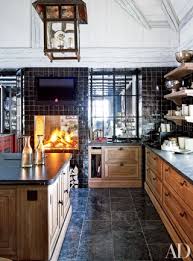 Kitchen Fireplace Home Design Ideas