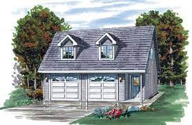 Garage Plan 55541 2 Car Garage Cape