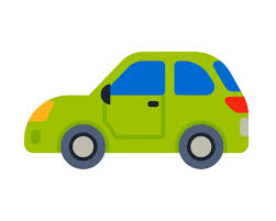 Flat Green Car Vehicle Type Design